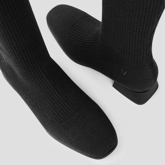 Vivaia Round-Toe Over-the-Knee Boots Black Size EU 42/US 10.5 - Picture 7 of 16